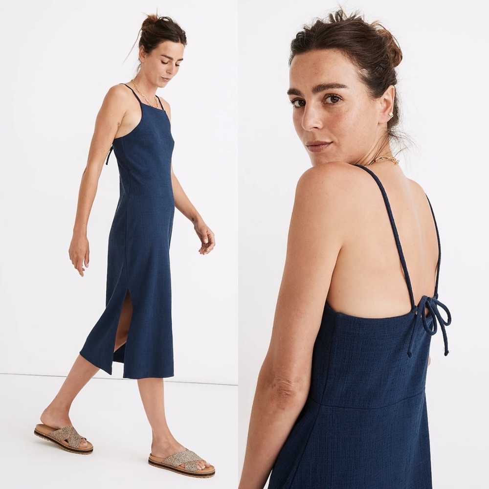 Madewell Navy Blue Strappy Dress M